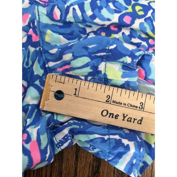 Lilly Pulitzer Women's Multicolor Floral Medium Wash The Walsh Shorts Size 0 - Picture 12 of 12